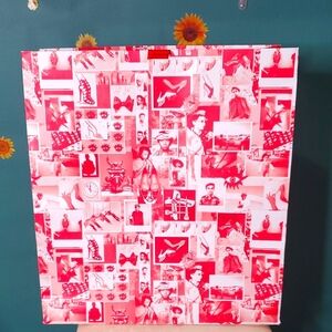 Chrstian Louboutin Red and White Collage Gift Bags And 16×13